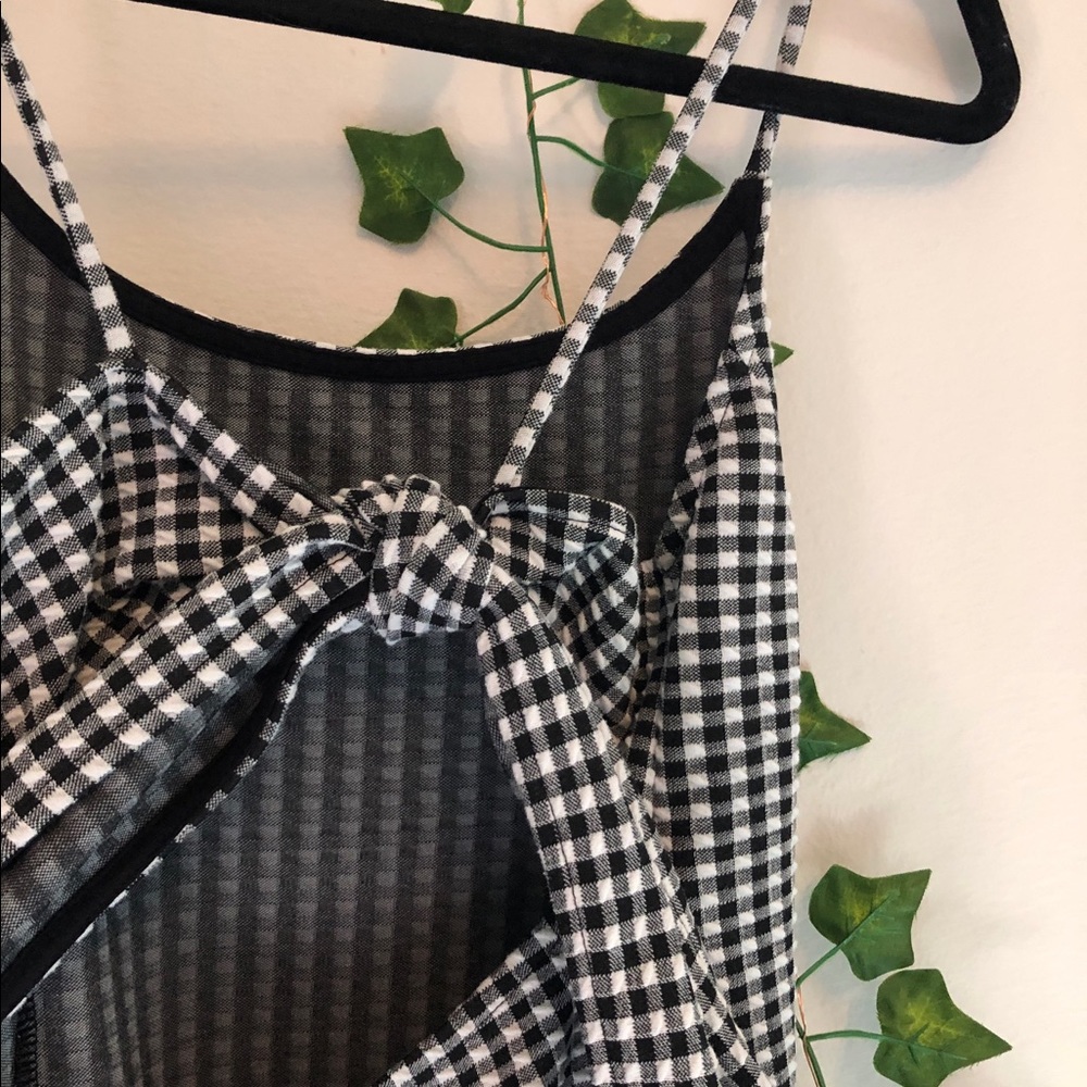 Checkered short Topshop dress 🏁